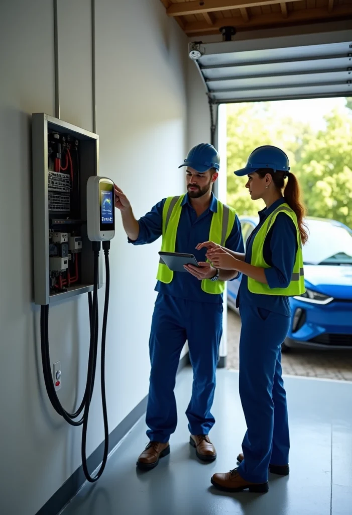 installation borne de recharge electrique